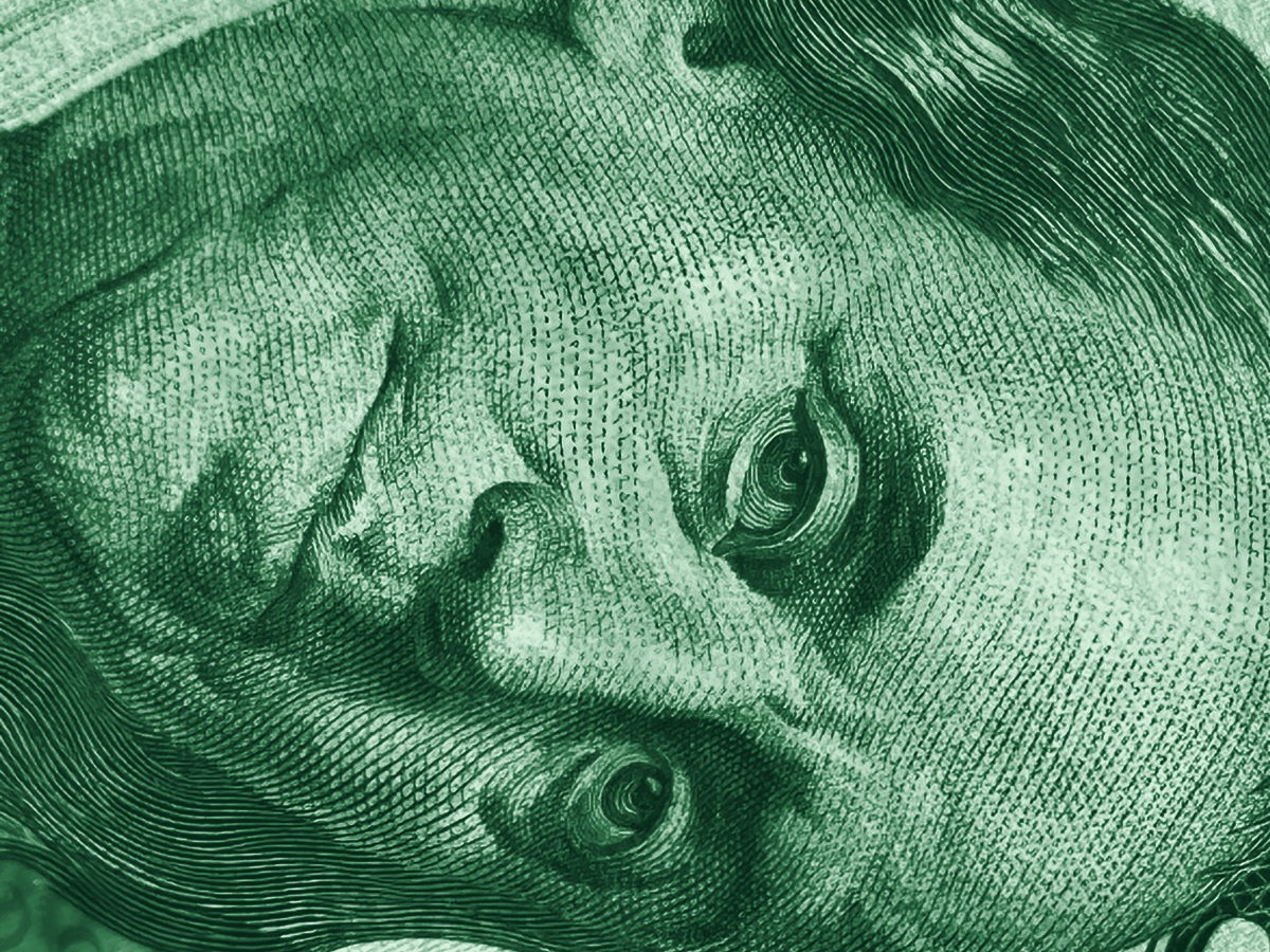 Banknote engraving close-up