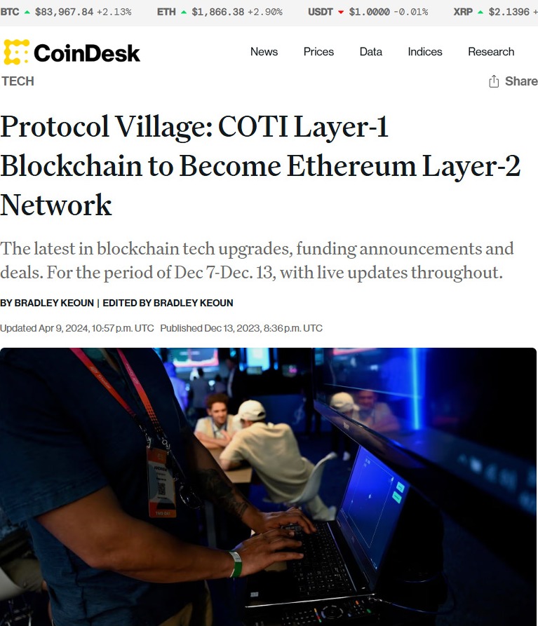 CoinDesk, Protocol Village
